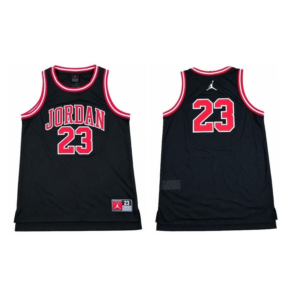 Air Jordan #23 Basketball Jersey Boys Youth XL 13 15 Black Red Jumpman